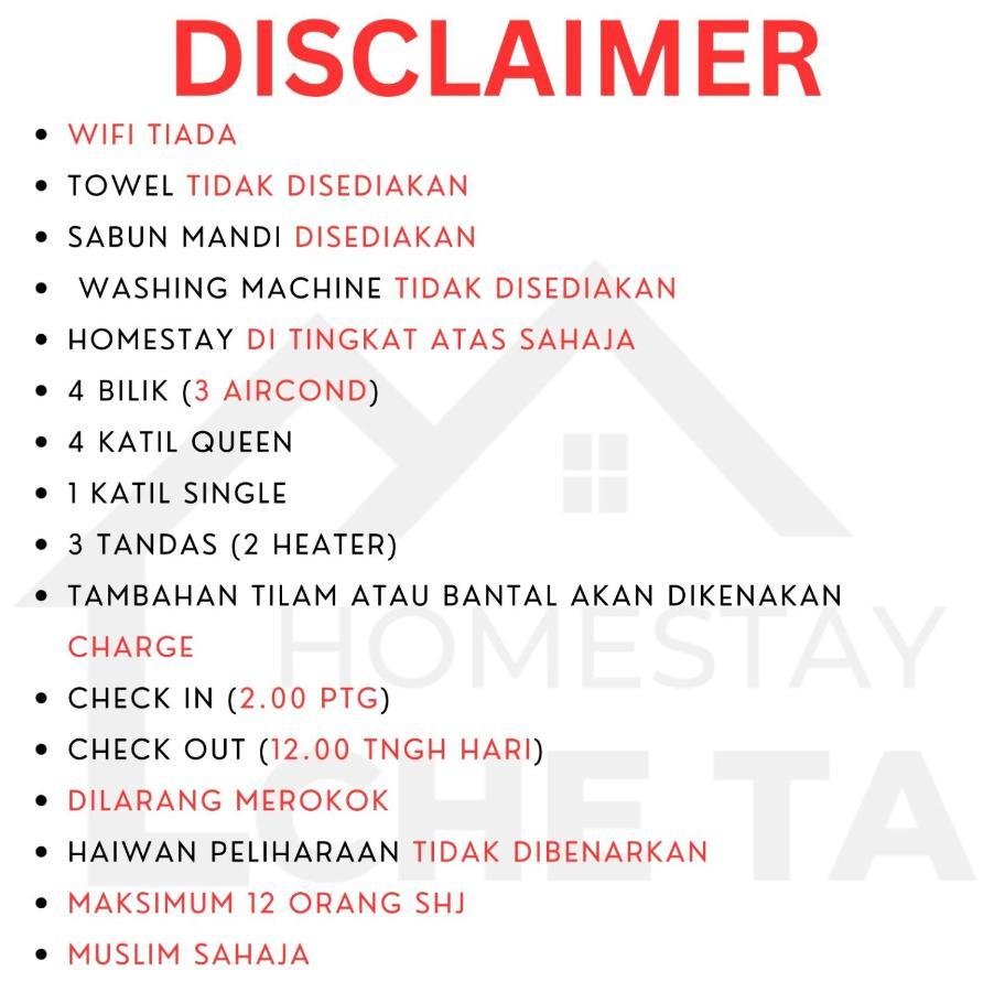 Homestay Che Ta Terengganu Kuala Terengganu Zewnętrze zdjęcie